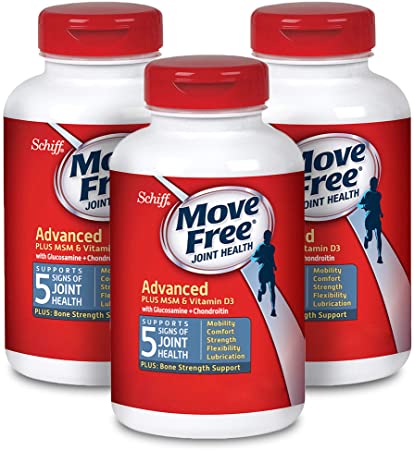 Move Free Glucosamine & chondroitin   msm & d3 Joint Health, move free (120 Count in a Bottle), Pack of 3, 360 Count