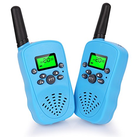 Walkie Talkies for Kids, Two-way Radio Long Range Walky Talky, Kids Creative Electronics Birthday Christmas Toys Gifts For Girls/Boys (Blue)