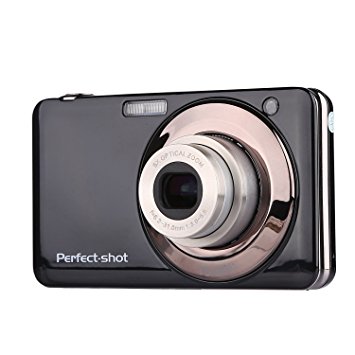 KINGEAR V600 2.7 Inch TFT 15MP 1280 X 720 HD Digital Video Camera With 5X Optical Zoom and Anti-shake Smile Capture (Black)