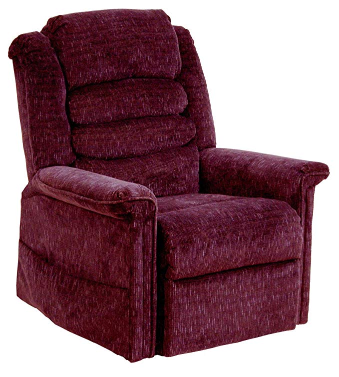 Soother Pow'r Lift Full Lay-Out Chaise Recliner Color: Vino