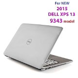 CLEAR iPearl mCover Hard Shell Case for 133 Dell XPS 13 9343 modelreleased after Jan 2015 not fitting older L321X  L322X  9333 model released before Jan 2015 Ultrabook laptop - CLEAR