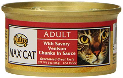 Nutro Max Adult Wet Canned Cat Food Venison