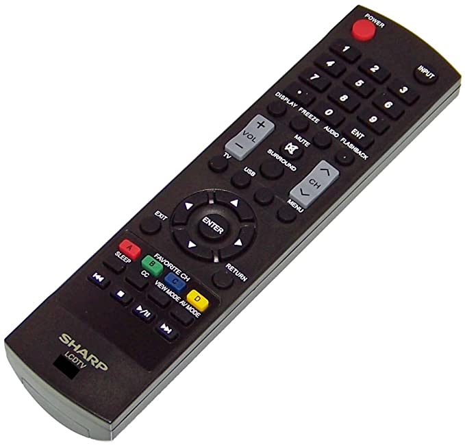 OEM Sharp Remote Control Originally Shipped with LC42SV49, LC-42SV49, LC40LE550U, LC-40LE550U, LC39LE440, LC-39LE440