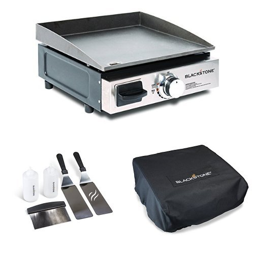 Blackstone Portable Gas Grill/Griddle with Griddle Kit and CarryBag/Cover