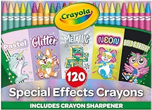 Crayola Crayons in Specialty Colors (120ct), Art Supplies for Kids, Gifts for Boys & Girls [Amazon Exclusive]