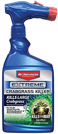 BioAdvanced 704119A Extreme Crabgrass Herbicide Weed Killer, 32 oz, Ready-to-Spray