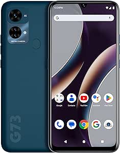 BLU G73 | 2023 | 3-Day Battery | Unlocked | 6.8” HD  Infinity Display | 128/6GB | Triple 50MP Camera | US Version | US Warranty | Blue