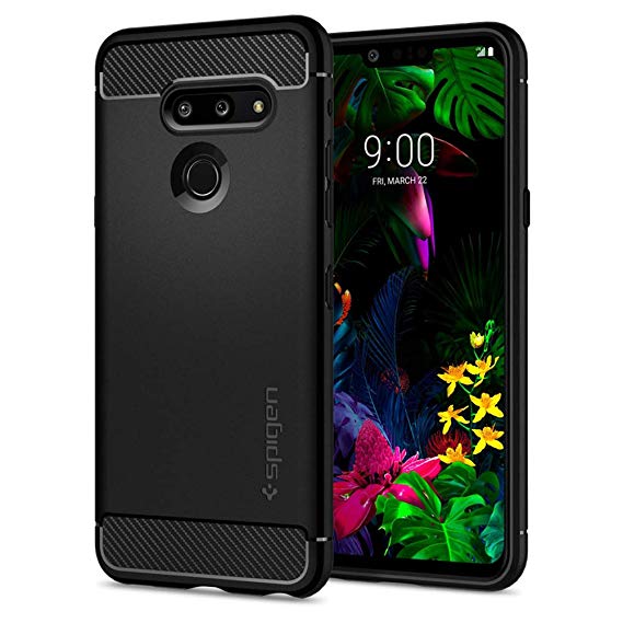 Spigen Rugged Armor Designed for LG G8 ThinQ Case (2019) - Matte Black