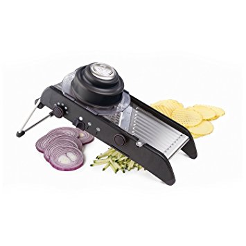 Progressive International PL8 Professional Mandoline Slicer, Black