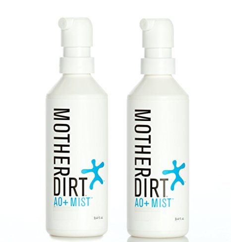 Mother Dirt AO  Mist Live Probiotic Skin Spray, 3.4 fl oz (2-Pack)