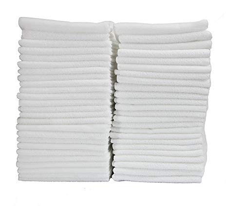 TTpn Best Lint-free Microfiber Cleaning Cloth. Dish Cloths & Dish Towels. Pack of 50