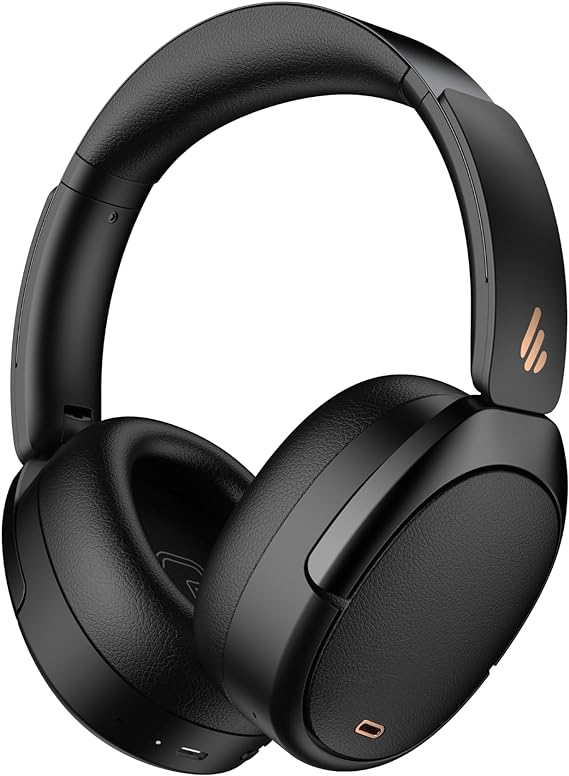 Edifier WH950NB Active Noise Cancelling Headphones, Bluetooth 5.3 Wireless Headphones, LDAC Hi-Res Audio, 55 Hours Playtime, Google Fast Pairing for Android, Dual Device Connection, App Control, Black