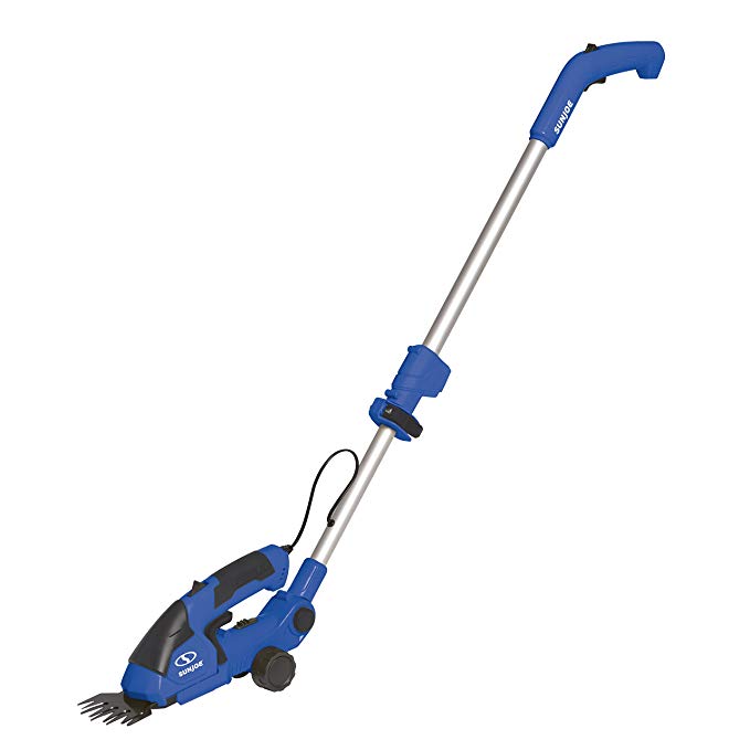 Sun Joe HJ605CC-SJB 2-in-1 Cordless Telescoping Grass Trimmer | 7.2 Volt (Blue)