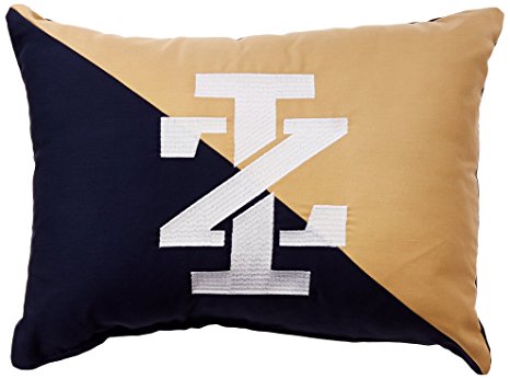 Izod Diagonal Embroidery Navy/Khaki Decorative Pillow
