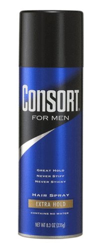 Consort Hair Spray for Men, Extra Hold, 8.3-Ounce