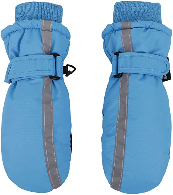 SimpliKids Kid's Thinsulate Insulated Water Snow Resistant Winter Ski Mitten Gloves