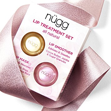 Lip Care Treatment Set for Dry, Chapped Lips; Includes All Natural and Vegan Exfoliating Lip Scrub and Moisturizing Lip Mask; 2 x 7g (2 x 0.24 oz)