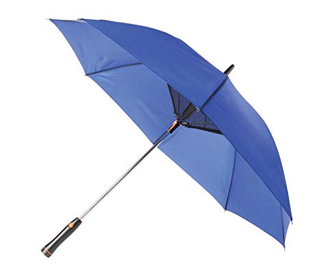 Perfect Life Ideas Folding Umbrella Built-In Fan - Large 48" - Keeps You Cool - Protects From Sun - Avoid Sunburn Skin Cancer Rain Travel Golf Beach Patio Garden Pool - COLORS WILL VARY