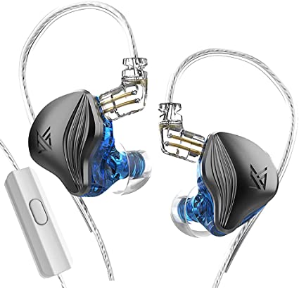 KZ ZEX Earbuds 1 electrostatic   1 Dynamic Earphone in Ear Monitor Headphone with Detachable Cables Suitable for Audio Engineer, Musician (Graphite Color, with Mic)