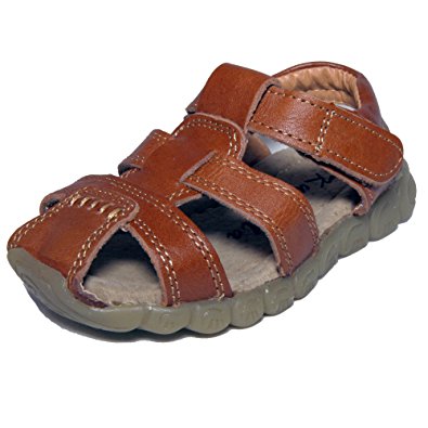 CONDA Kids Leather Sandals, Closed Toe Sandals