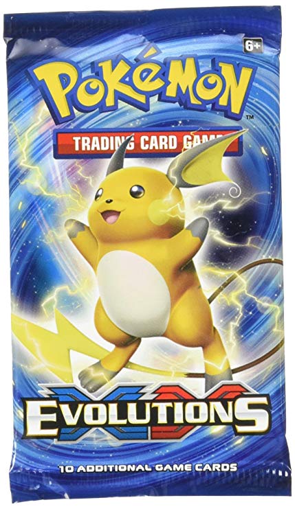 Pokemon TCG: XY Evolutions, Blistered Booster Pack Containing 10 Cards Per Pack With Over 100 New Cards To Collect