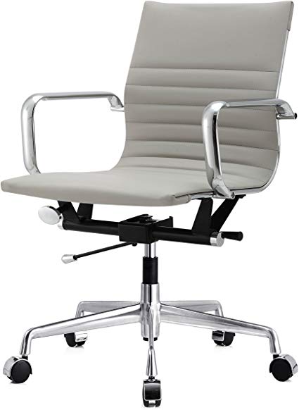 MEELANO M348 Office Chair, 33.93" x 23.4" x 22.23", Grey