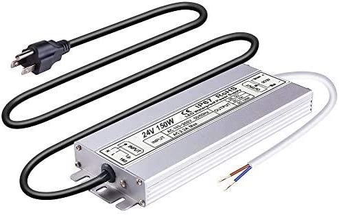 Idealy 150W DC 24V Ip67 Waterproof LED Power Supply Driver Transformer Adapter for Lighting Strip with Outdoor