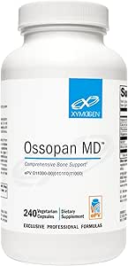 XYMOGEN Ossopan MD - Supports Bone Strength   Bone Health - Calcium Supplement with Microcrystalline Hydroxyapatite, Phosphorus, Vitamin D3 and Magnesium Malate (240 Capsules)