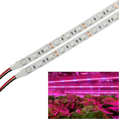 Pack of 5 Lvjing 2015 New 05mstrip 5W Led Grow Light Bar Flexible Soft Strip Light 30pcs 5050smd 25Red  5Blue DC 12V for Indoor Plants Garden Greenhouse Hydroponic System Kit