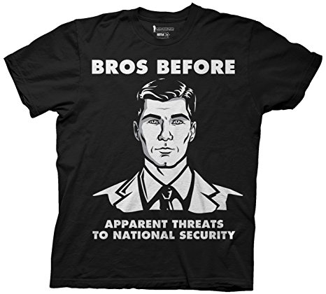 Archer Bros Before Apparent Threats To National Security Adult Mens T-Shirt Black