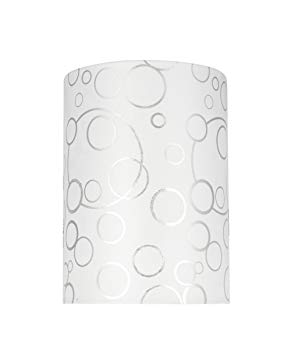 Aspen Creative 31114 Transitional Hardback Drum (Cylinder) Shaped Spider Construction Lamp Shade in White, 8" wide (8" x 8" x 11")