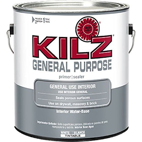 KILZ General Purpose  Interior Latex Primer/Sealer, White, 1-gallon