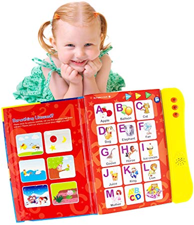 ABC Sound Book for Children. English Letters & Words Learning Book, Fun Educational Toys. Activities With Numbers, Shapes, Colors and Animals for Toddlers. Gift for Girls and Boys: 3  Years Old