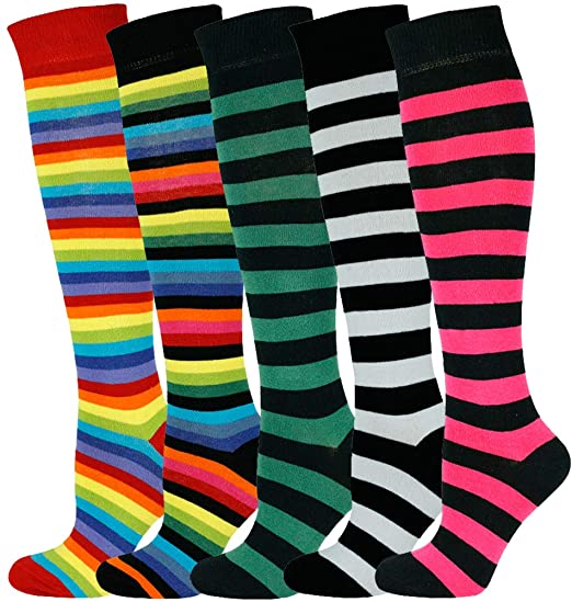Mysocks Unisex Knee High Stripe Socks