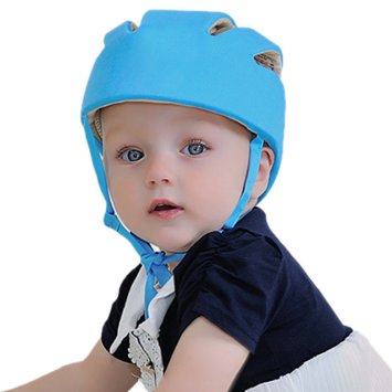 ABUSA Infant Baby Toddler Safety Helmet Kids Head Protection Hat for Biking Walking Crawling - Blue