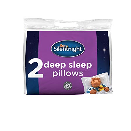 Silentnight Deep Sleep Pillow, White, Pack of 2