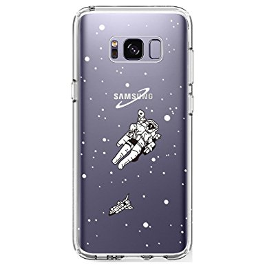 Samsung Galaxy S8 Plus Case, SwiftBox Clear Case with Design for Samsung Galaxy S8 Plus (Astronaut)