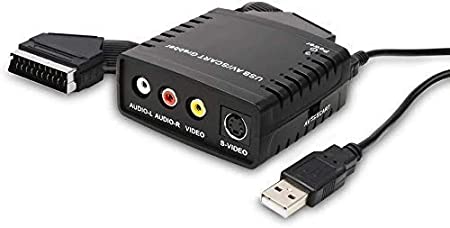 DIGITNOW! Video Grabber Capture Card Transfer TV / Hi8 / VHS to DVD, VHS Digital Converter with Scart Adaptor and RCA Cable