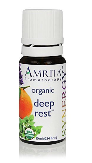 Deep Rest Synergy (Natural Sleep Aid) - USDA Certified Organic Essential Oil Blend of Red Mandarin, Lavender Extra, Sweet Marjoram & Petitgrain Mandarine - SIZE: 10ML