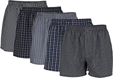 Gildan Mens Woven Boxers, Multipack