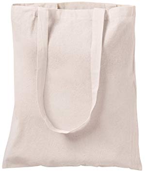 10 NATURAL COTTON TOTE BAGS SHOPPERS  NATURAL