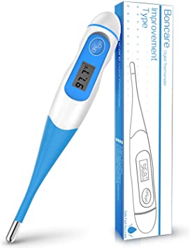 Digital Medical Thermometer for Fever - Oral, Rectal and Underarm Thermometer for Adults, Kids & Babies (Light Blue)