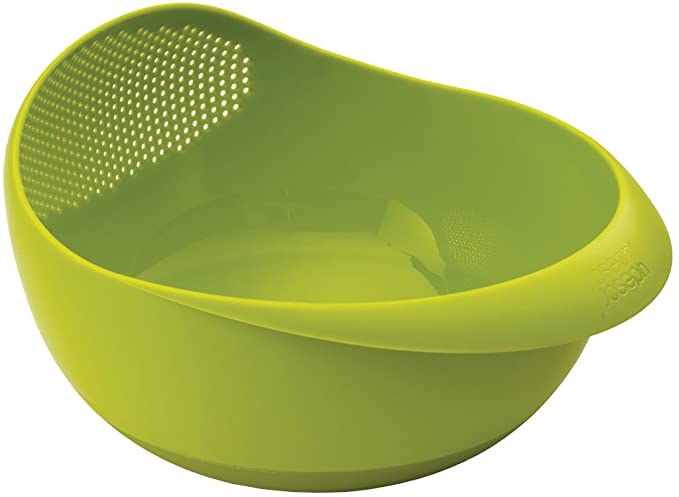 Joseph Joseph Prep & Serve Multi-Function Bowl with Integrated Colander, Large, Green