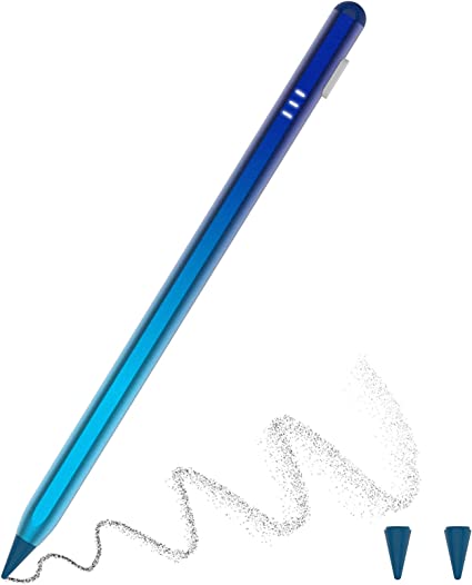 MoKo Stylus Pencil for iPad with Display Screen, iPad Pencil with Palm Rejection Compatible with 2021 iPad Pro 11/12.9 Inch (2018-2021), iPad 8th Generation,iPad Air 4th, iPad 6/7th - Gradient Blue