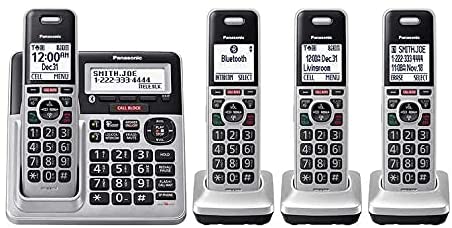 Panasonic KX-TG994 DECT 6.0 Bluetooth 4-Handset Phone Bundle