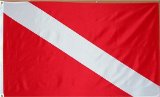 Diver Flag - 3 foot by 5 foot Polyester NEW