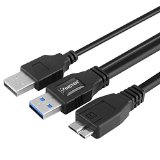 Insten A to Micro-B USB 30 Y Cable Black