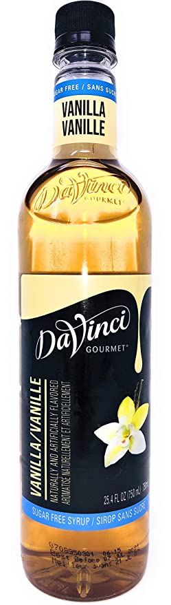 DaVinci Sugar Free Gourmet Syrup, 750 mL Plastic Bottle (Vanilla)