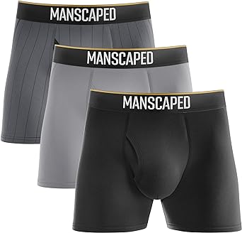 MANSCAPED® Boxers 2.0 Men’s Premium Anti-Chafe Athletic Performance Boxer Briefs, Tagless with Signature Jewel Pouch™