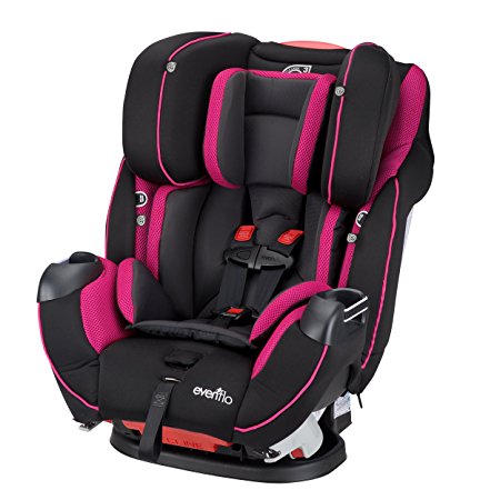 Evenflo Symphony Elite All-in-One Convertible Car Seat, Raspberry Sorbet